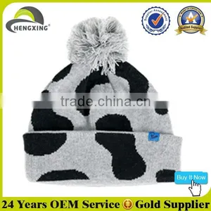 Bulk Cheap Wholesale Custom Winter Hat With Top Ball thumbnail-4