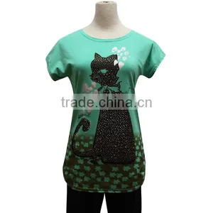 Cool Cheap Nice Fashion Cute Animal 2016 Ladies Tops Latest Design thumbnail-1