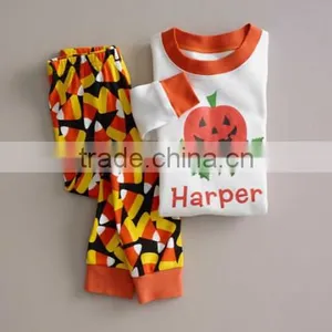 Kids Halloween Costume Pumpkin Pajamas thumbnail-2