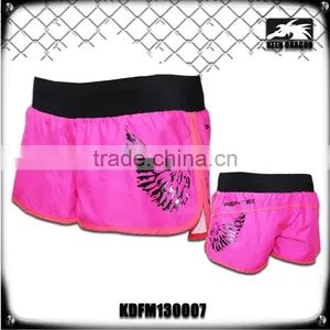 Lady's Fashion Short 100% Polyester Custom Printed Mma Shorts for Women thumbnail-1