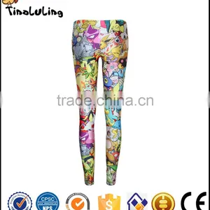 Yiwu Chunmei 2017 Brand Design New Cute Sexy Cartoons Fitness Leggings for Women thumbnail-1