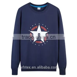 100% Polyester Printing High Quality Long Sleeve T-shirt Men Custom thumbnail-1