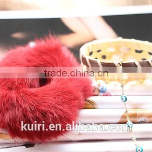 Plastic Lady Hair Accessories Rex Rabbit Fur Hair Band Made in China thumbnail-2