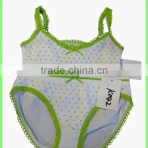 Hot Sell Girl Seamless Camisole and Brief Underwear Set thumbnail-1