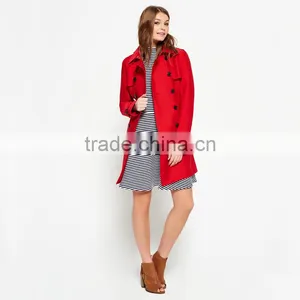 Classically Styled Belle Trench Coat Women Long Winter Windbreaker Jacket thumbnail-2
