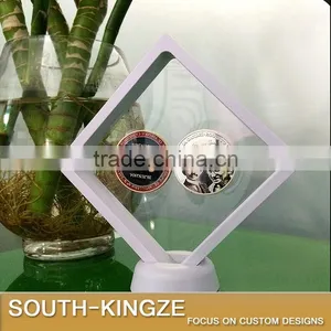 Large Size White 11x11cm Transparent ABS Display Case thumbnail-1