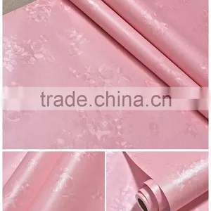 Modern Bedroom Warm PVC Flower Design Waterproof Wall Background Decoration Paper thumbnail-2