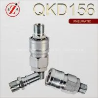 QKD156 Carbon Steel Single Shut-off Pneumatic Couping thumbnail-1