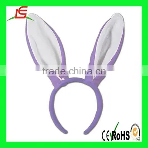 Plush Fluffy Bunny Rabbit Ears Headband Costume Accessory Halloween Dress Up thumbnail-1