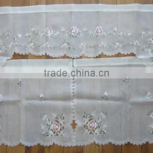 Embroidered Curtains, Kitchen Curtains thumbnail-1