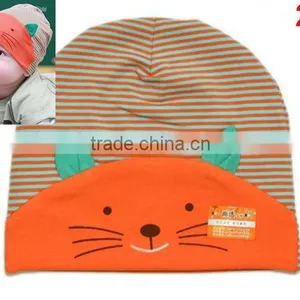 Cute Cartoon Cat 100%cotton Baby Children Hat thumbnail-3