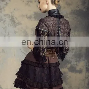 Steampunk Style Puffed Mini Skirt With Gear Decorations thumbnail-6