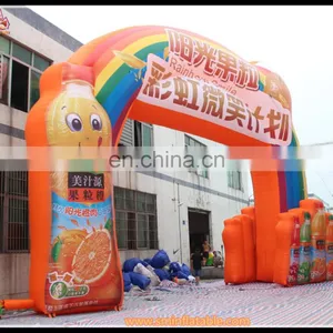 Inflatable Juice Bottle Arch,inflatable Arch With Rainbow&juice Bottle for Advertising thumbnail-2