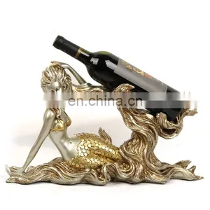 Mermaid Shape Resin Wine Bottle Rack thumbnail-1