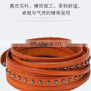 Hot Top Fashion Boys All-match Leather Bracelet thumbnail-2