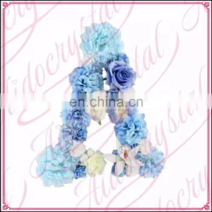 Aidocrystal Birthday Wall Hanging Drcor Silk Flower Letter Custom Name Letters thumbnail-1