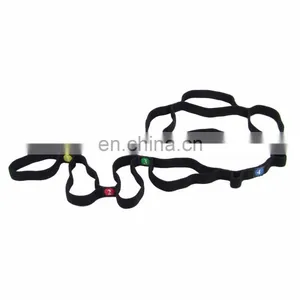 Yoga Workout Elastic Nylon Ballet Stretch Strap Band With 10 Flexible Loops thumbnail-6