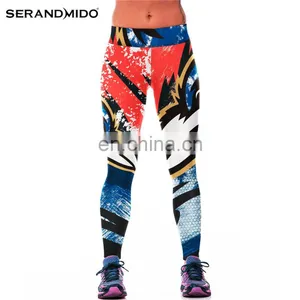 2017 Wholesale Gym Polyester Spandex Fitness Custom Printing Tights Always Yoga Sport Leggings For Women thumbnail-1