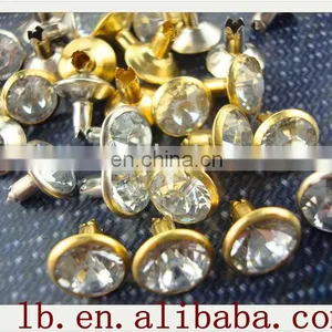 Newlyhotsale Wholesale 2013 Silver,gold,yellow,red Colorful Fashion 10mm Decorative Fashion Round Leather Decorative Metal Rivet thumbnail-1