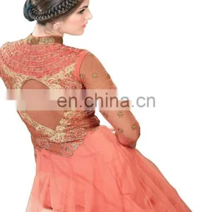 Bridal Wear Semi-Stitched Wonderful Net Gown (anarkali Dresses) thumbnail-4