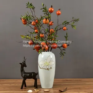 Wholesale Real Touch Berries 5 Heads Artificial Pomegranate Fruit With Branches thumbnail-3