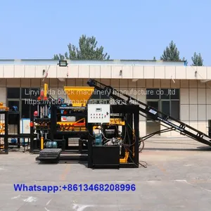 QT4-18 Automatic Interlocking Paving Concrete Brick Block Making Machine Curbstone Machine thumbnail-1