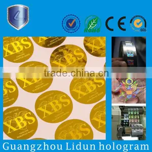 2015 Hot Sale Silver Hologram Sticker&waterproof Custom Label &laser Sticker thumbnail-1