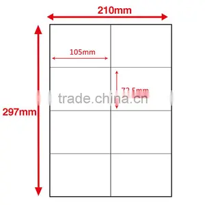 SINMARK 10.5*7.4cm Mirror Surface Label Sticker Paper a4 thumbnail-2
