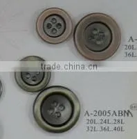 High Qualitity 4-holes ABS Plated Men's Suit Button thumbnail-1