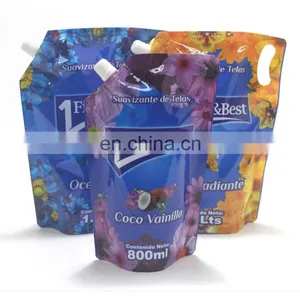 High Quality Customized Reusable Ziplock Doypack Juice Packaging Spout Pouch thumbnail-4
