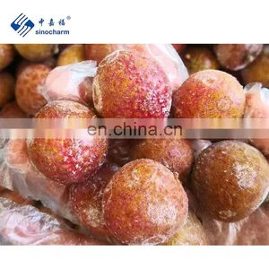 Sinocharm BRC-A Approved Frozen Fruit IQF Lychee With Skin Whole Frozen Lychee thumbnail-1
