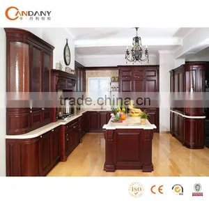 Customized Cabinets Wood Kitchen,China Factory Whole Set Mini Solid Wooden Kitchen thumbnail-2