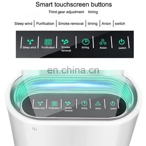 Sleep Wind Smart Touch Screen Display Panel Home Negative Ion Air Purifier Filter thumbnail-4