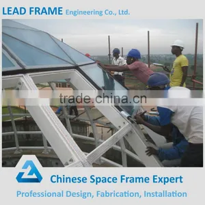 Customized Steel Dome Space Frame With Long Span Glass Roof thumbnail-3