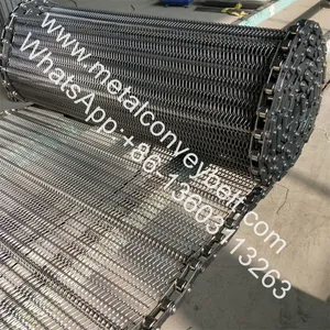 High Quality Conveyor Belt Wire Mesh With Chain Driven Mesh Belt for Sale thumbnail-3