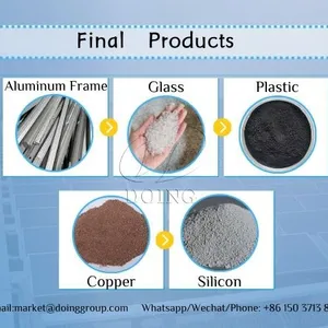 Full Automatic Solar Panel Recycling Plant Solar Photovoltaic Panels Recycling Solutions for PV Module Panel Disposal thumbnail-2