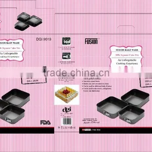 3pk Square Cake Tin thumbnail-2