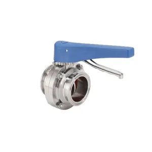 Fast Loading Open Hygienic Grade New Arrival Manual OEM High Quality Stainless Steel 304/316L Sanitary Duckbill Butterfly Valve thumbnail-1