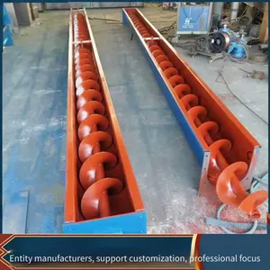 Small-diameter Plastic Powder Hoist, Screw Conveyor for Granular Material Feeding, 300 U-shaped Shaftless Screw Conveyor thumbnail-3