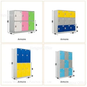 Industrial Grade ABS Lockers for Food Processing Plant, Heavy Load Bearing, High Impact Resistance Plastic Storage, Screw-free & Washable thumbnail-3