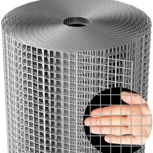 Factory Price 8 Gauge 2x2 Inch Galvanized Welded Wire Mesh Roll thumbnail-1