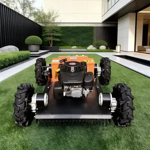 CE EPA Industrial Grade 224cc Single Cylinder Gasoline Engine RC Mower Remotely Controlled Lawn Mower Vigorun thumbnail-1