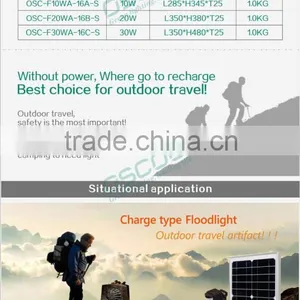 Led Lamp Projector Work Light Portable Rechargeable Lithium Battery 10W IP65 10w Solar Rechargeable Led Lamp thumbnail-5