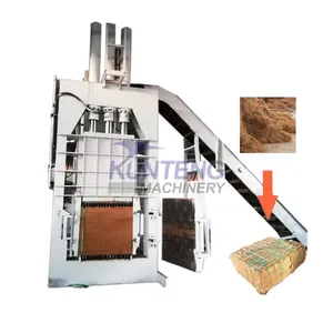 Full Automatic Hydraulic Silage Baler Machine Crops Straw Grass Press Block Packaging Machinery EPC thumbnail-1