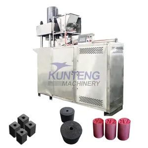 Palm Kernel Shell Charcoal Hydraulic Pressing Machine Wood Charcoal Making Press Machine EPC thumbnail-1