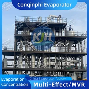 Tubular Three-Effect Evaporator With 1-Year Warranty and Free Installation Guide, 304 SS, PLC Control, 0.5T/H thumbnail-5