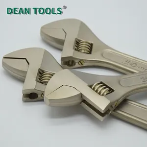 Funkenfreier einstellbarer Schraubenschlüssel von DEAN TOOLS aus Berylliumbronze, 10-Zoll, Materialzertifikat, Fabrikprüfbericht, Qualitätssicherung thumbnail-3