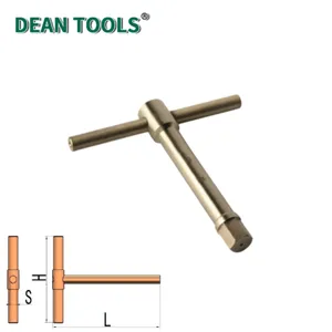 Non-Sparking T-Type Sliding Hex Wrench, Spark Free Safety Wrench Aluminum Bronze,Hex Socket Wrench thumbnail-1