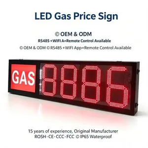 GAS DIESEL LED Gas Price Sign Custom LED Gas Price Sign Multiple Digital Price Formats thumbnail-3