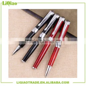 Red&black Business Rotating Free Ink Color Roller Ball Pen 0.7mm With Logo thumbnail-1